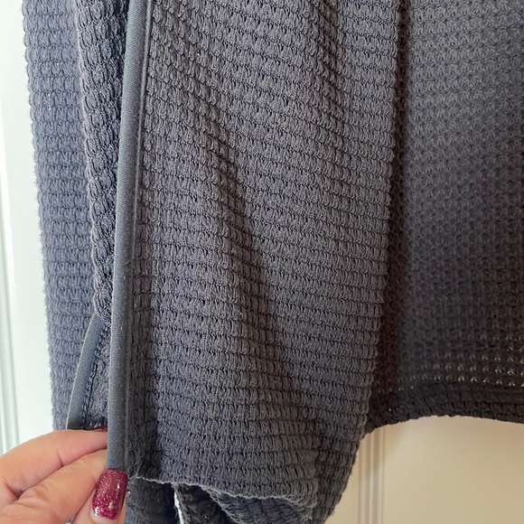 Grey Open Front Cardigan - Picture 3 of 9